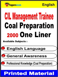 CIL Management Trainee (Coal Preparation) One Liner Book in English