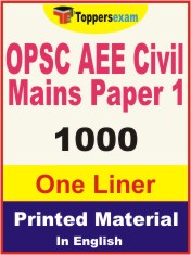 OPSC AEE Civil Mains Paper 1 One Liner Book in English