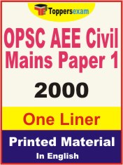 OPSC AEE Civil Mains Paper 1 One Liner Book in English