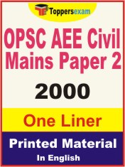 OPSC AEE Civil Mains Paper 2 One Liner Book in English
