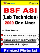BSF ASI ( Lab Technician ) One Liner Book in English