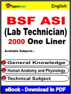 BSF ASI ( Lab Technician ) One Liner Book PDF in English