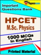 HPCET M.Sc. Physics Book in English - Objective MCQ