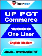 UP PGT Commerce One Liner Book PDF in English