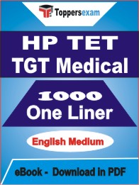 HP TET TGT Medical One Liner Book PDF in English
