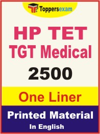 HP TET TGT Medical One Liner Book in English