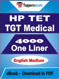 HP TET TGT Medical One Liner Book PDF in English