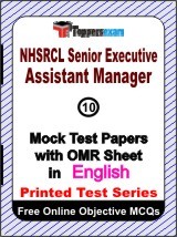 NHSRCL Senior Executive Assistant Manager Exam Mock Test Papers (Book) in English