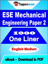 ESE Mechanical Engineering Paper 2 One Liner Book PDF in English