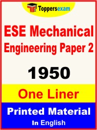 ESE Mechanical Engineering Paper 2 One Liner Book in English