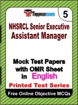 NHSRCL Senior Executive Assistant Manager Exam Mock Test Papers (Book) in English