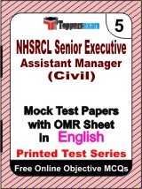 NHSRCL Senior Executive Assistant Manager (Civil) Exam Mock Test Papers (Book) in English