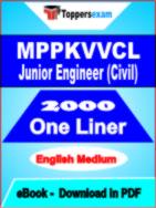 MPPKVVCL Junior Engineer (Civil) One Liner Book PDF in English