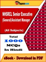 EBook of NHSRCL Senior Executive Assistant Manager, PDF Format in Hindi