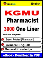 KGMU Pharmacist One Liner Book PDF in English