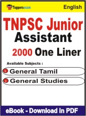 TNPSC Junior Assistant One Liner Book PDF in English