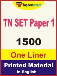 TN SET (Paper-1) One Liner Book in English