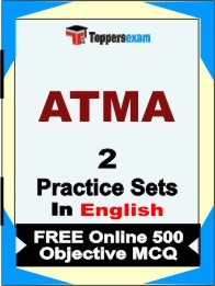 ATMA Book in English - Question Paper / Practice Set