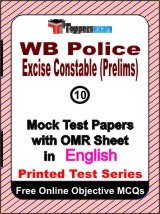 WB Police Excise Constable (Prelims) Exam Mock Test Papers (Book) in English