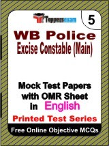 WB Police Excise Constable (Main) Exam Mock Test Papers (Book) in English
