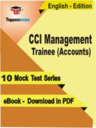 CCI Management Trainee (Accounts) Test PDF Book In English - Mock Test/Practice Set