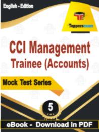 CCI Management Trainee (Accounts) Test PDF Book In English - Practice Set