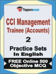 CCI Management Trainee (Accounts) Book in English - Question Paper / Practice Set