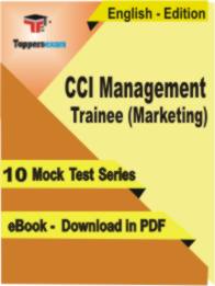 CCI Management Trainee ( Marketing ) Test PDF Book In English - Mock Test/Practice Set