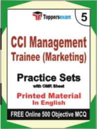 CCI Management Trainee ( Marketing ) Book in English - Mock Test / Practice Set