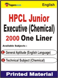 HPCL Junior Executive Chemical One Liner Book in English.