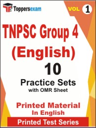 TNPSC Group 4 (English) Book in English - Practice Set (VOL.1)