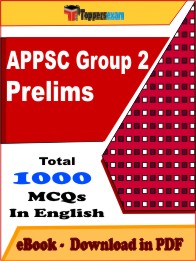 APPSC Group 2 Prelims PDF Book In English - MCQ / Objective Questions