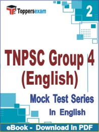 TNPSC Group 4 (English) PDF Book In English - Question Paper