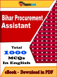 Bihar Procurement Assistant PDF Book In English - MCQ / Objective Questions