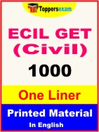ECIL GET (Civil) One Liner Book in English