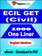 ECIL GET (Civil) One Liner Book PDF in English