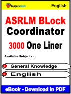 ASRLM BLock Coordinator One Liner Book PDF in English