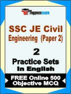 SSC JE Civil Engineering ( Paper 2 ) Book in English - Question Paper / Practice Set