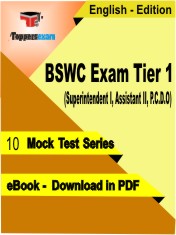 BSWC Tier 1 (Superintendent I, Assistant II, P.C.D.O) Test PDF Book in English - Mock Test/Practice Set