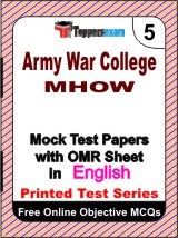 Army War College MHOW Exam Mock Test Papers (Book) in English