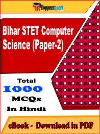 Bihar STET Computer Science (Paper-2) PDF Book In Hindi - MCQ / Objective Questions