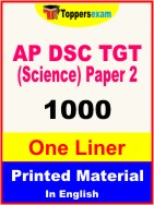 AP DSC TGT (Science) Paper 2 One Liner Book in English