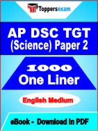 AP DSC TGT (Science) Paper 2 One Liner Book PDF in English