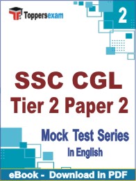 SSC CGL Tier 2 Paper 2 PDF Book In English - Question Paper