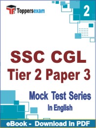 SSC CGL Tier 2 Paper 3 PDF Book In English - Question Paper