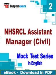 NHSRCL Assistant Manager (Civil) Test PDF Book In English - Question Paper