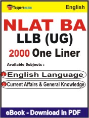 NLAT BA LLB (UG) One Liner Book PDF in English