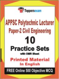 APPSC Polytechnic Lecturer ( Paper-2 ) Civil Engineering Book in English - Practice Set
