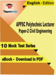 APPSC Polytechnic Lecturer ( Paper-2 ) Civil Engineering Test PDF Book In English - Mock Test/Practice Set