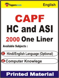 CAPF HC and ASI One Liner Book in English.